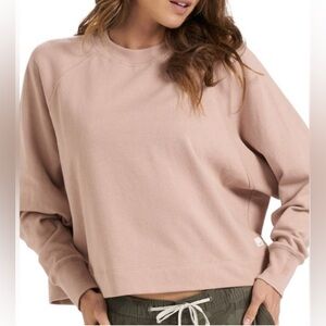 Vuori Cropped Blush Sweatshirt
